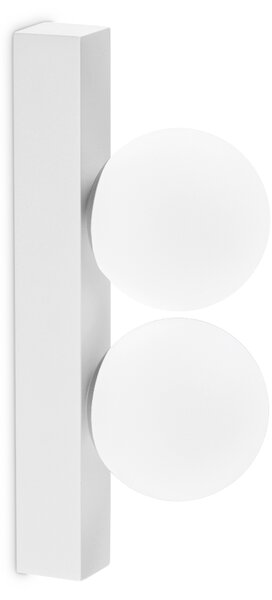 Applique Da Parete Contemporanea Ping Pong Metallo Bianco Led 6W 3000K Ip20