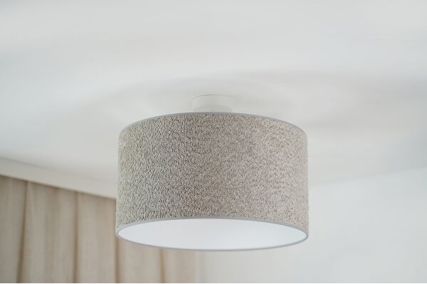 Brilagi - Lampadario a sospensione con filo BOUCLE ROLLER 1xE27/15W/230V diametro 45 cm grigio