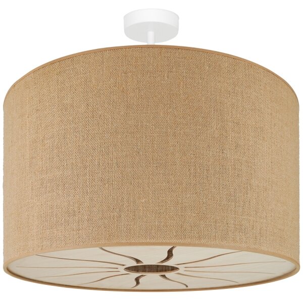 Brilagi - Lampadario a plafone COUNTRY ROLLER 1xE27/15W/230V diametro 50 cm beige