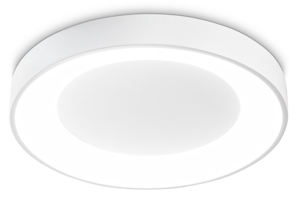 Plafoniera Contemporanea Planet Metallo Bianco Led Integrato 22W 3000K Ip20
