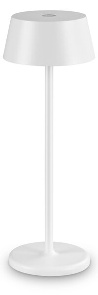 Lampada Da Tavolo Contemporanea Pure Metallo Bianco Led 1,5W 3000K Ip54