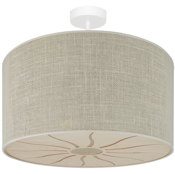 Brilagi - Lampadario a plafone COUNTRY ROLLER 1xE27/15W/230V diametro 45 cm color crema