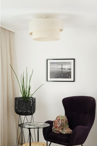 Brilagi - Lampadario a plafone SHINE 1xE27/15W/230V diametro 50 cm color crema