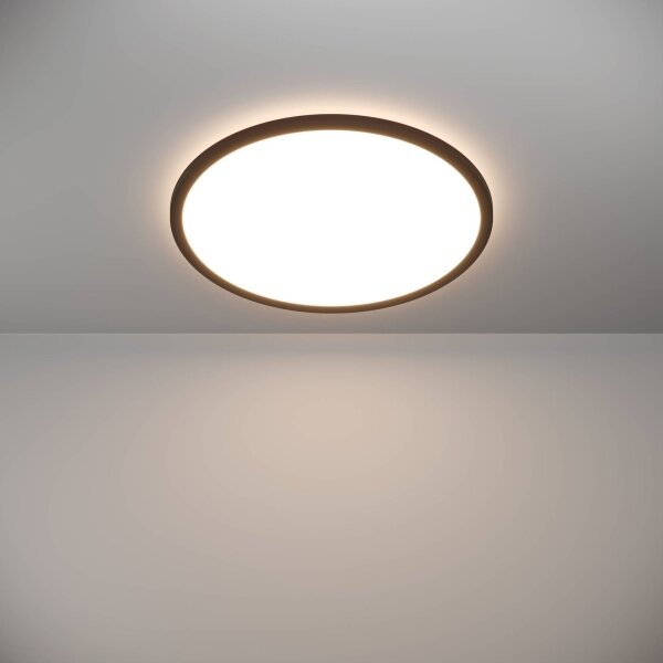 Eglo 901441 - Plafoniera LED da esterno ROVITO 16,8W/230V diametro 50cm IP44 nero