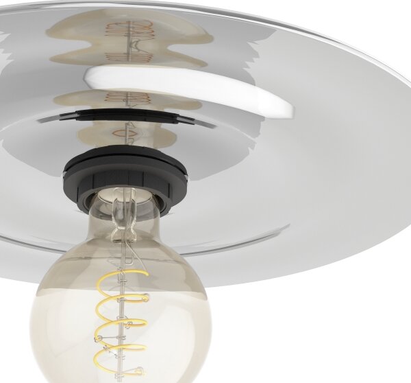 Eglo 44028 - Plafoniera LINTMILL 1xE27/40W/230V grigio