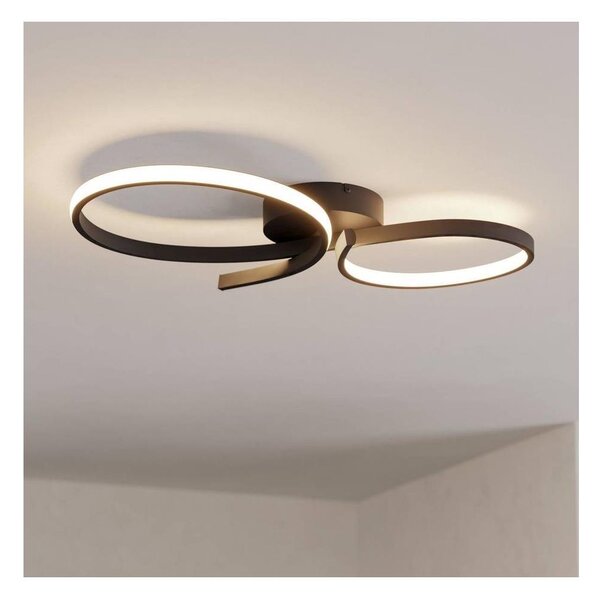 Eglo 901266 - Plafoniera LED SERPINS LED/21W/230V 3000K nero