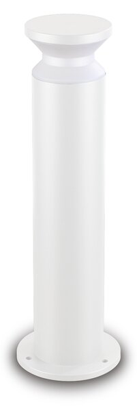 Piantana Contemporanea Torre Alluminio Bianco 1 Luce E27 15W Ip44