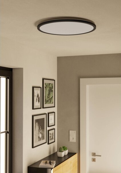 Eglo 901455 - Lampada LED dimmerabile da esterno ROVITO-R 16,8W/230V diametro 50cm IP44 nero + +TC