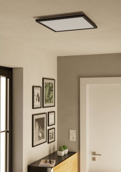 Eglo 901443 -Plafoniera LED da esterno ROVITO 17,6W/230V 39x39 cm IP44 nero