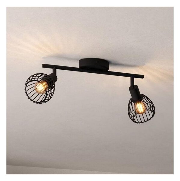 Eglo 901039 - Faretto SONNINO 2xE14/40W/230V nero