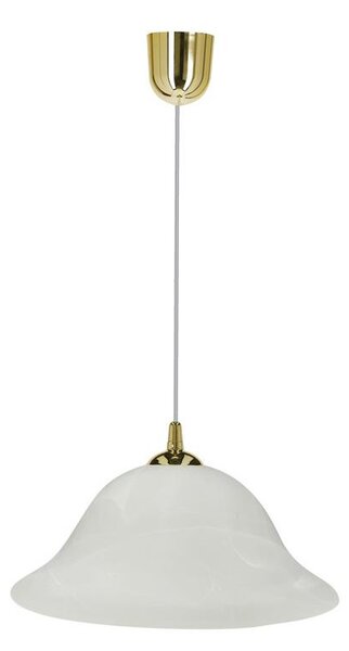 Lampadario a sospensione con filo VERA 1xE27/60W/230V oro/bianco
