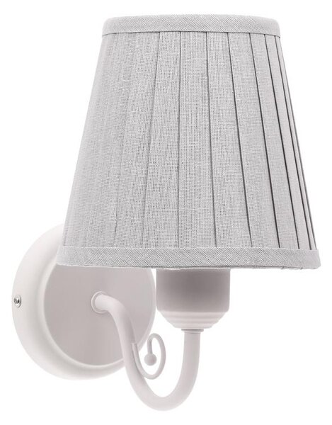 Applique FIREZ 1xE27/40W/230V bianco/grigio