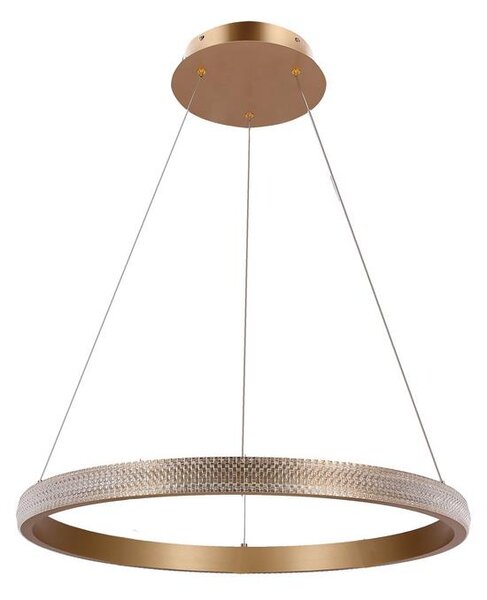 Lampadario LED a sospensione con filo HASHIM LED/34W/230V diametro 60 cm rame