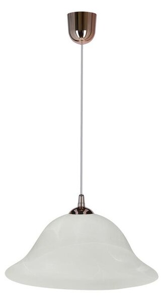Lampadario a sospensione con filo VERA 1xE27/60W/230V rame/bianco