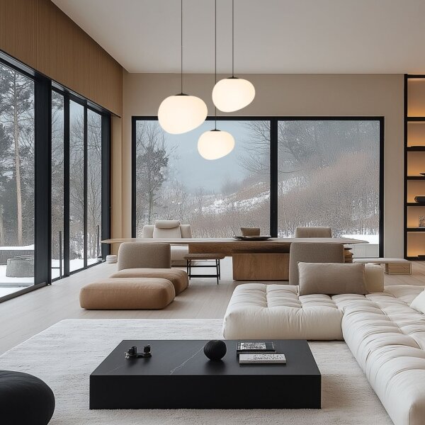 Lampadario a sospensione con filo STONES 1xE27/40W/230V diametro 25 cm