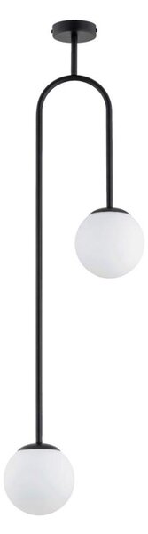 Lampadario a sospensione con supporto rigido VECTOR 2xE14/10W/230V nero