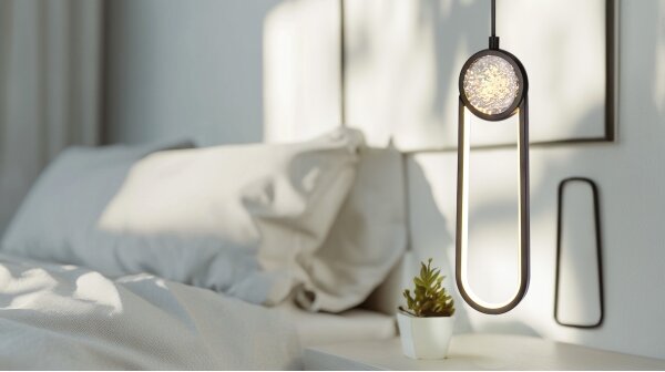 Lampadario LED a sospensione con filo LACRIMA LED/15W/230V 3000K nero