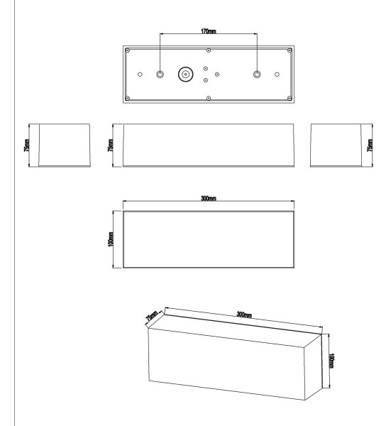 Top Light - Applique a LED da bagno BOXTER LED/12W/230V IP65 4000K