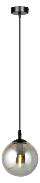 Lampadario a sospensione con filo COSMO 1xE14/10W/230V diametro 14 cm nero/grigio