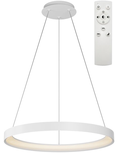 Top Light-Lampadario a sospensione con filo LED dimmerabile ORBIT LED/40W/230V 3000-6500K diametro 50 cm white+TC