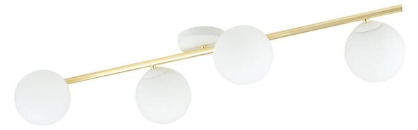 Plafoniera SPLENDI 4xE14/10W/230V bianco/oro