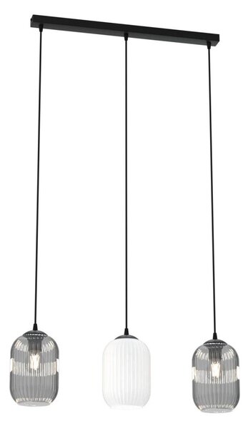 Lampadario a sospensione con filo VERDI 3xE27/15W/230V nero/grigio/bianco