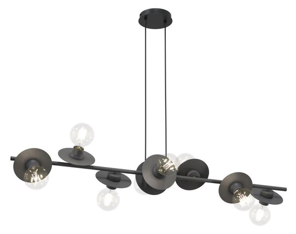Lampadario a sospensione con filo TOKEN 8xE27/15W/230V nero