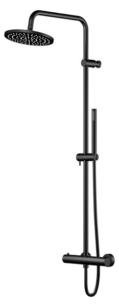 Steinberg 340 - Set doccia con termostato, diametro 22 cm, nero 340 2721 S