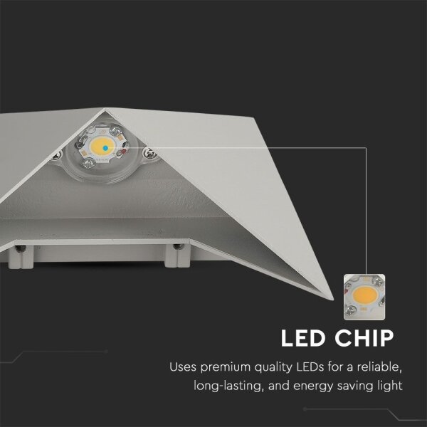 Applique a LED da esterno LED/5W/230V 4000K IP65 grigio