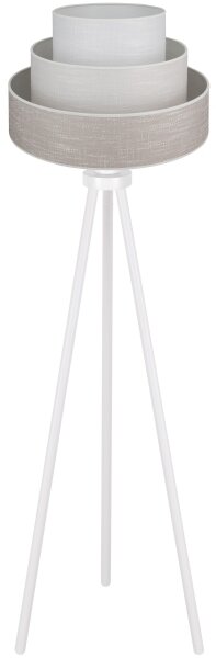 Brilagi - Lampada con piedistallo ALASKA LUNETA 1xE27/15W/230V grigio/color crema