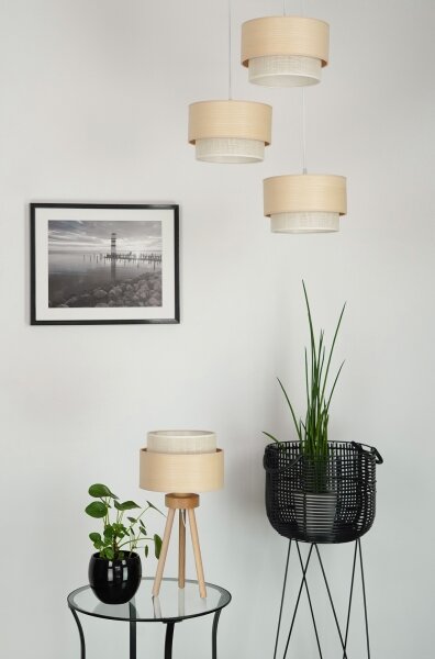 Brilagi - Lampada da tavolo ARIZONA BOHO 1xE27/15W/230V beige