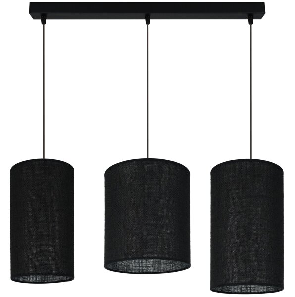Brilagi - Lampadario a cavo TUBES 3xE27/15W/230V nero