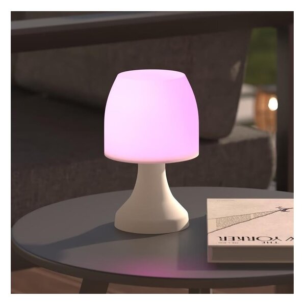 Atmosphera - Lampada da tavolo LED RGB esterna DOKK LED/3xAAA 19,5 cm IP44