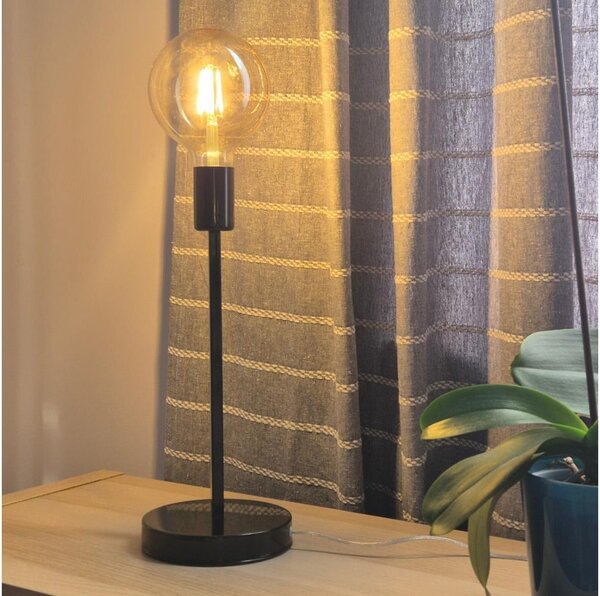 Lampada da tavolo ASTRID 1xE27/60W/230V nero lucido