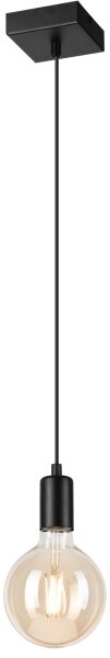 Lampadario a sospensione con filo ASTRID 1xE27/60W/230V opaco nero
