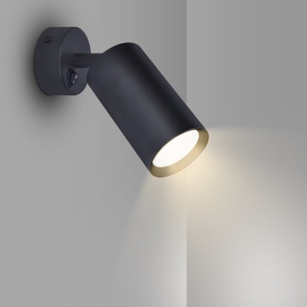 Brilagi - Faretto da parete SELE 1xGU10/30W/230V nero