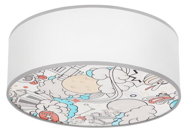Plafoniera per bambini KIDDY 2xE27/40W/230V bianco/beige