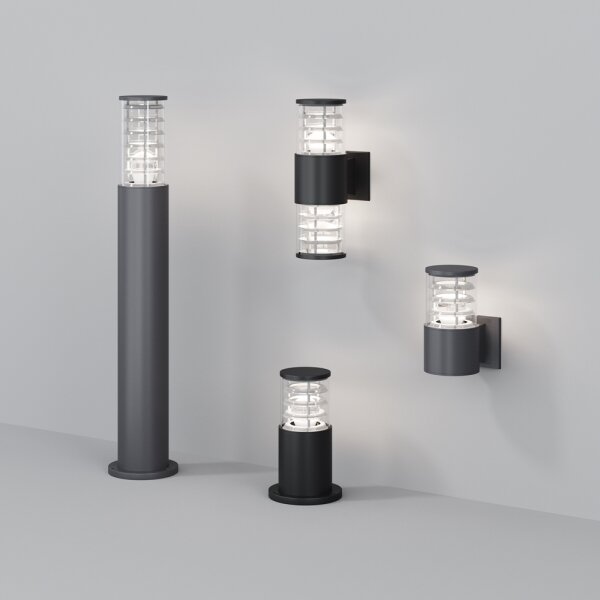 Maytoni O576WL-02GR - Applique da esterno BRONX 2xE27/60W/230V IP54 antracite