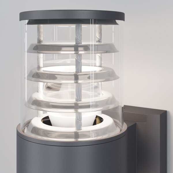 Maytoni O576WL-02GR - Applique da esterno BRONX 2xE27/60W/230V IP54 antracite