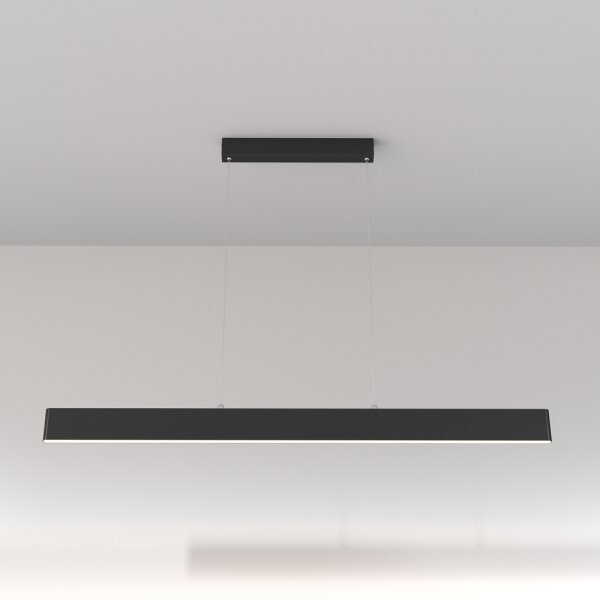 Maytoni P010PL-L30B4K- Lampadario LED a sospensione con filo STEP LED/30W/230V 4000K 118,5 cm nero