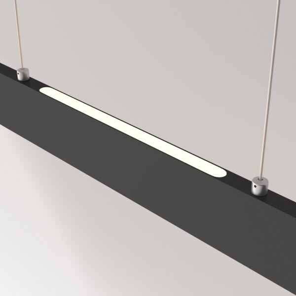 Maytoni P010PL-L30B4K- Lampadario LED a sospensione con filo STEP LED/30W/230V 4000K 118,5 cm nero