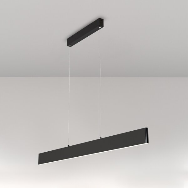 Maytoni P010PL-L30B4K- Lampadario LED a sospensione con filo STEP LED/30W/230V 4000K 118,5 cm nero
