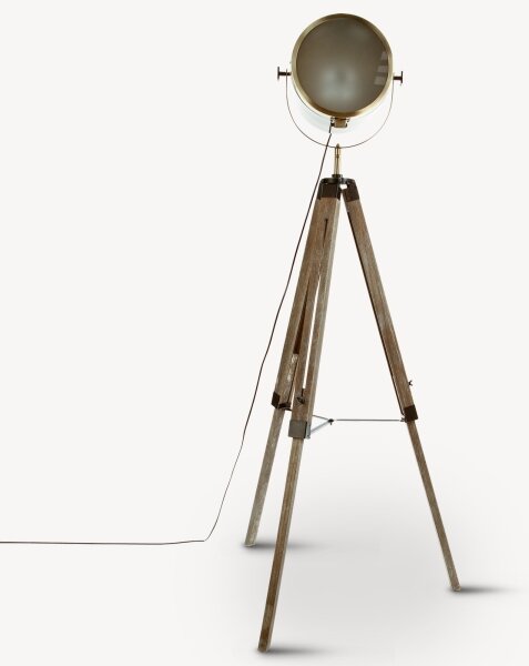 Atmosphera - Lampada con piedistallo EBOR 1xE27/25W/230V pino/ottone