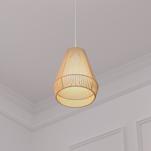 Atmosphera - Lampadario a sospensione con filo PALM 1xE27/40W/230V iuta