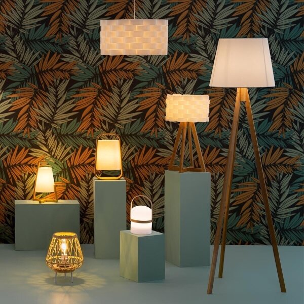 Atmosphera - Lampada da tavolo REX 1xE14/40W/230V bambù