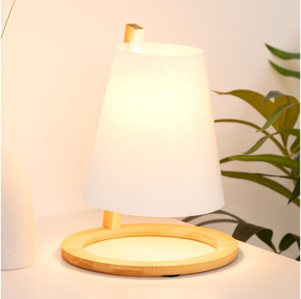 Atmosphera - Lampada da tavolo PITA 1xE14/40W/230V bambù