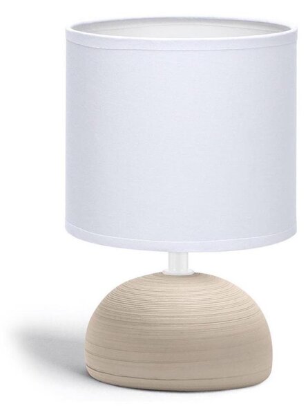 Aigostar - Lampada da tavolo 1xE14/40W/230V beige/bianco