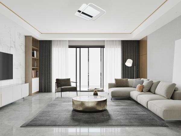 Plafoniera LED dimmerabile LED/95W/230V 3000-6500K bianco + telecomando