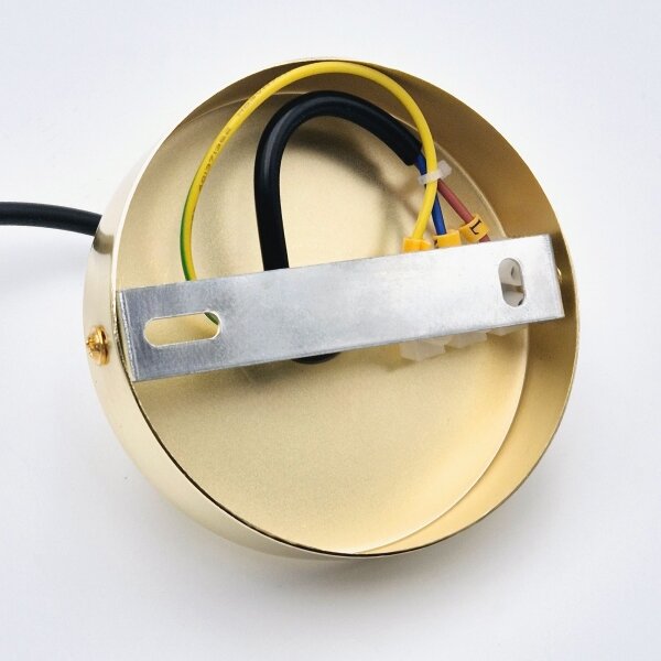 Lampadario a sospensione con filo HARMA 1xE27/15W/230V diametro 14 cm bianco/oro