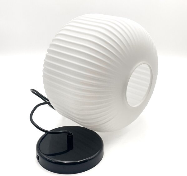 Lampadario a sospensione con filo HARMA 1xE27/15W/230V diametro 20 cm bianco/nero